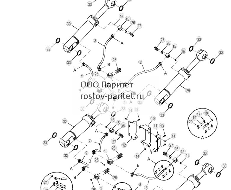 Цилиндр и трубопровод рыхлителя - ST806780 330.jpg
